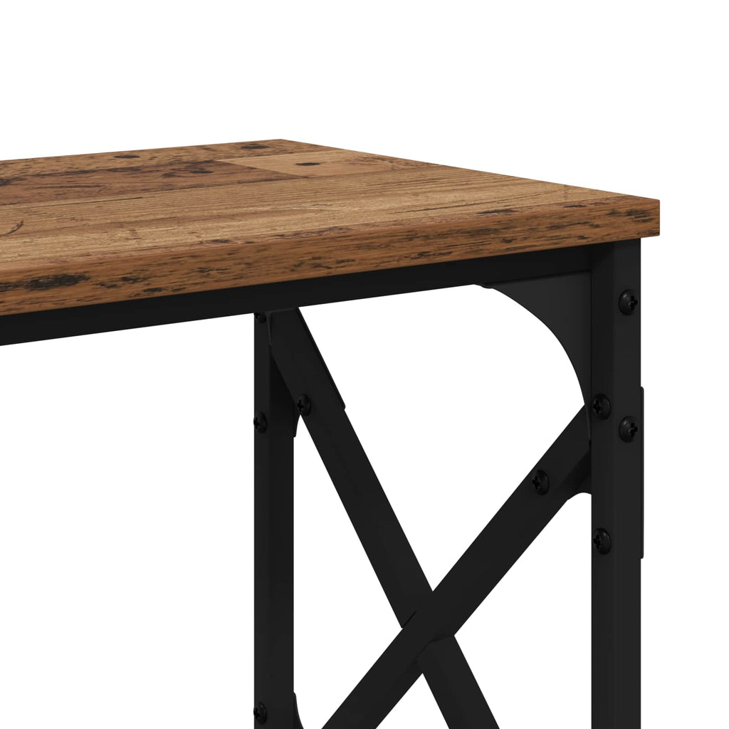 vidaXL Konsola Stare drewno 156 x 28 x 80,5 cm Materiał drewnopochodny