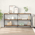 vidaXL Konsola Stare drewno 156 x 28 x 80,5 cm Materiał drewnopochodny