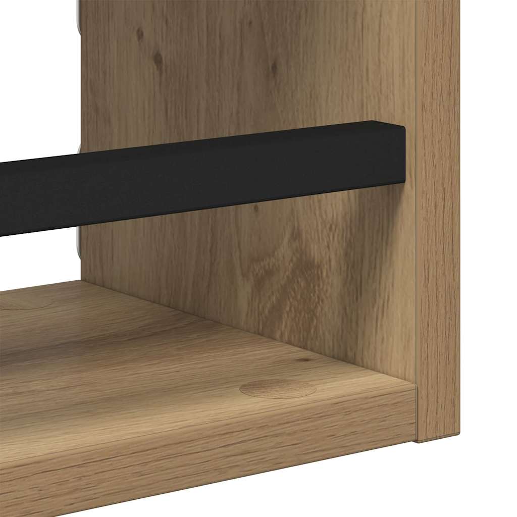 vidaXL Zestaw półek ściennych 3 pcs Dąb rzemieślniczy 40x16x14cm