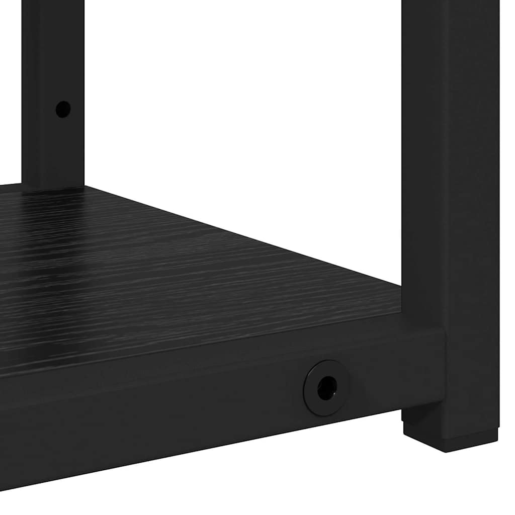 vidaXL Półka ścienna z półką Czarny Dąb 60 x 21 x 78,5 cm