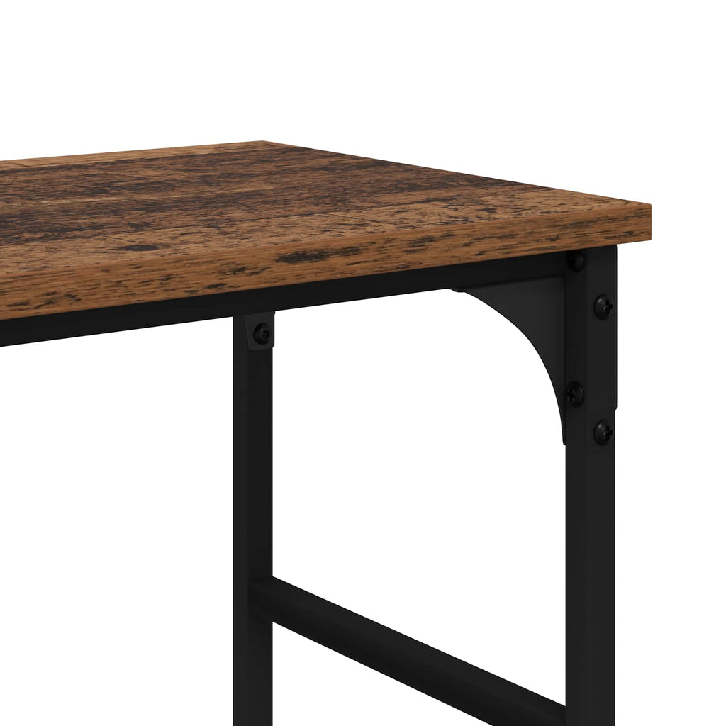 vidaXL Konsola Stare drewno 150 x 29 x 76,5 cm Materiał drewnopochodny
