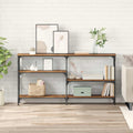 vidaXL Konsola Stare drewno 150 x 29 x 76,5 cm Materiał drewnopochodny