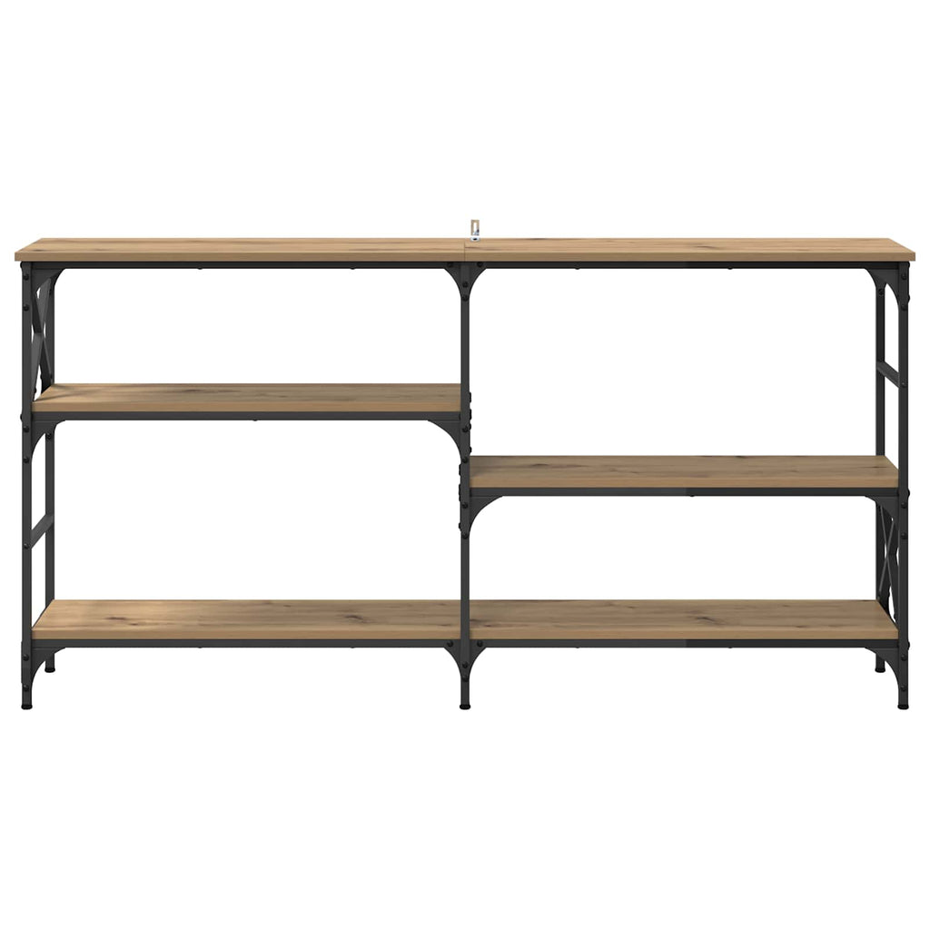 vidaXL Konsola z półką Dąb rzemieślniczy 150 x 29 x 76,5 cm