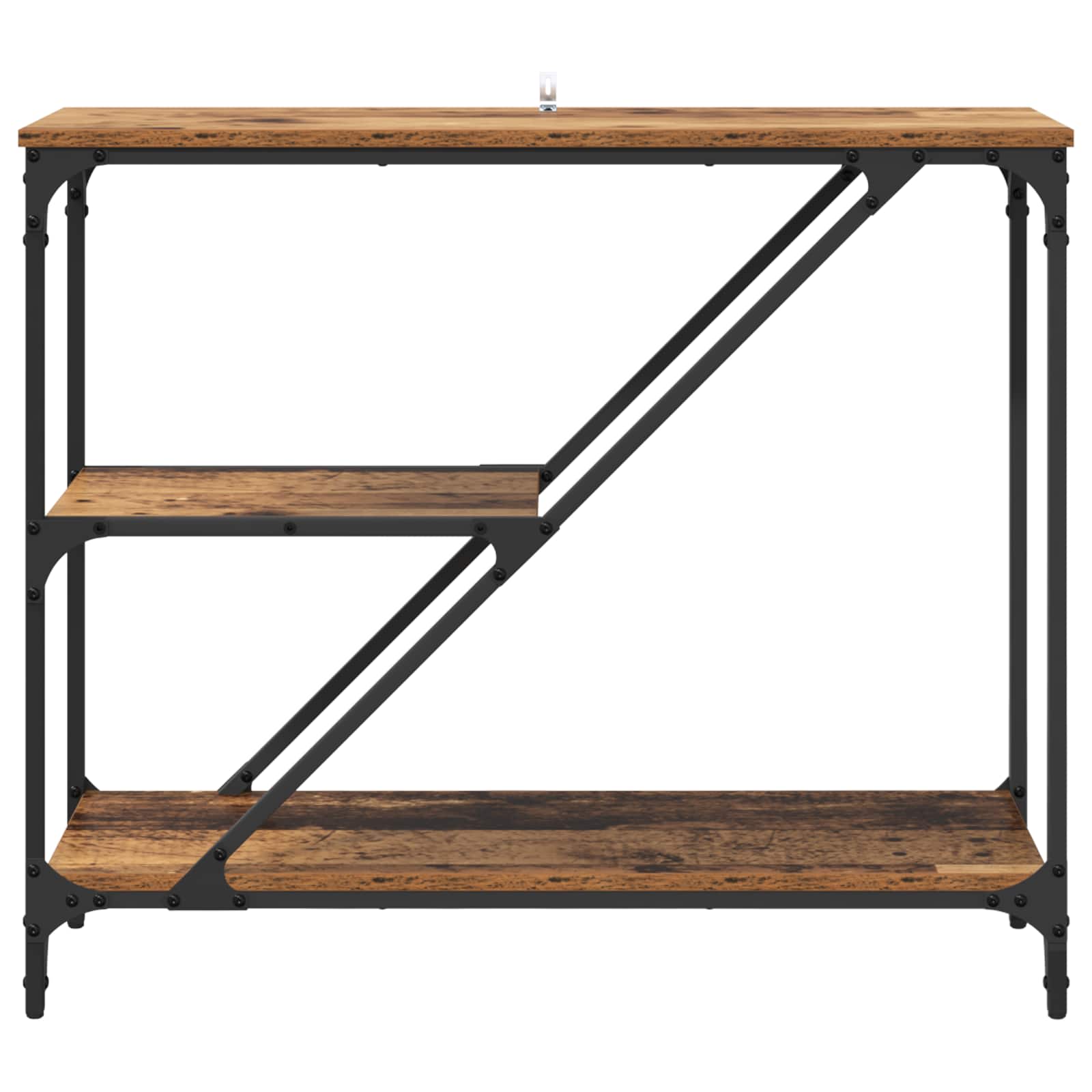 vidaXL Konsola Stare drewno 88,5 x 30 x 75 cm Materiał drewnopochodny