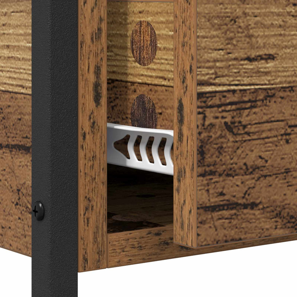 vidaXL Konsola Stare drewno 100 x 39 x 78,5 cm Materiał drewnopochodny