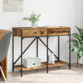 vidaXL Konsola Stare drewno 100 x 39 x 78,5 cm Materiał drewnopochodny