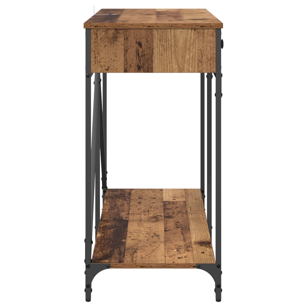 vidaXL Konsola Stare drewno 100 x 39 x 78,5 cm Materiał drewnopochodny