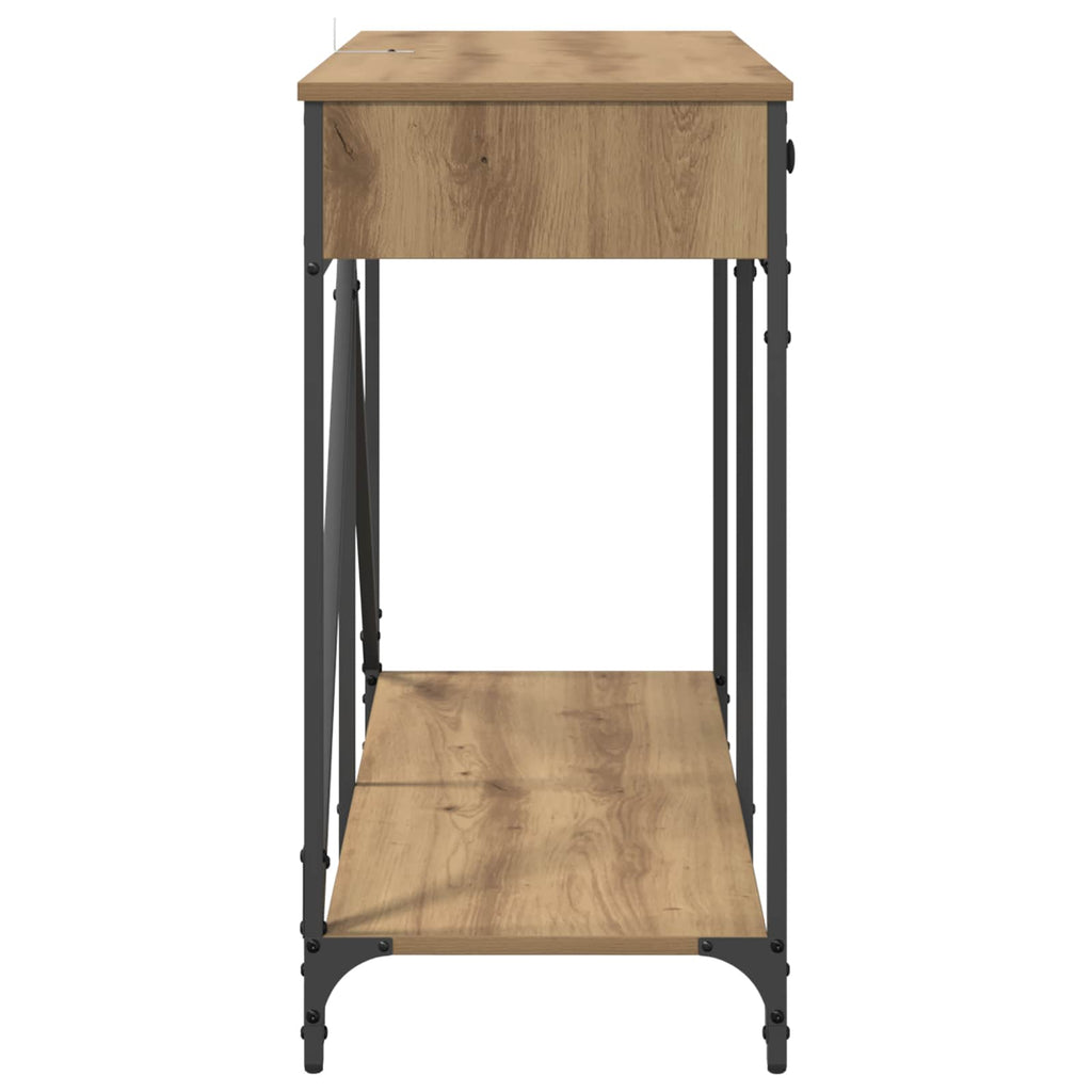 vidaXL Konsola z szufladą Dąb rzemieślniczy 100 x 39 x 78,5 cm