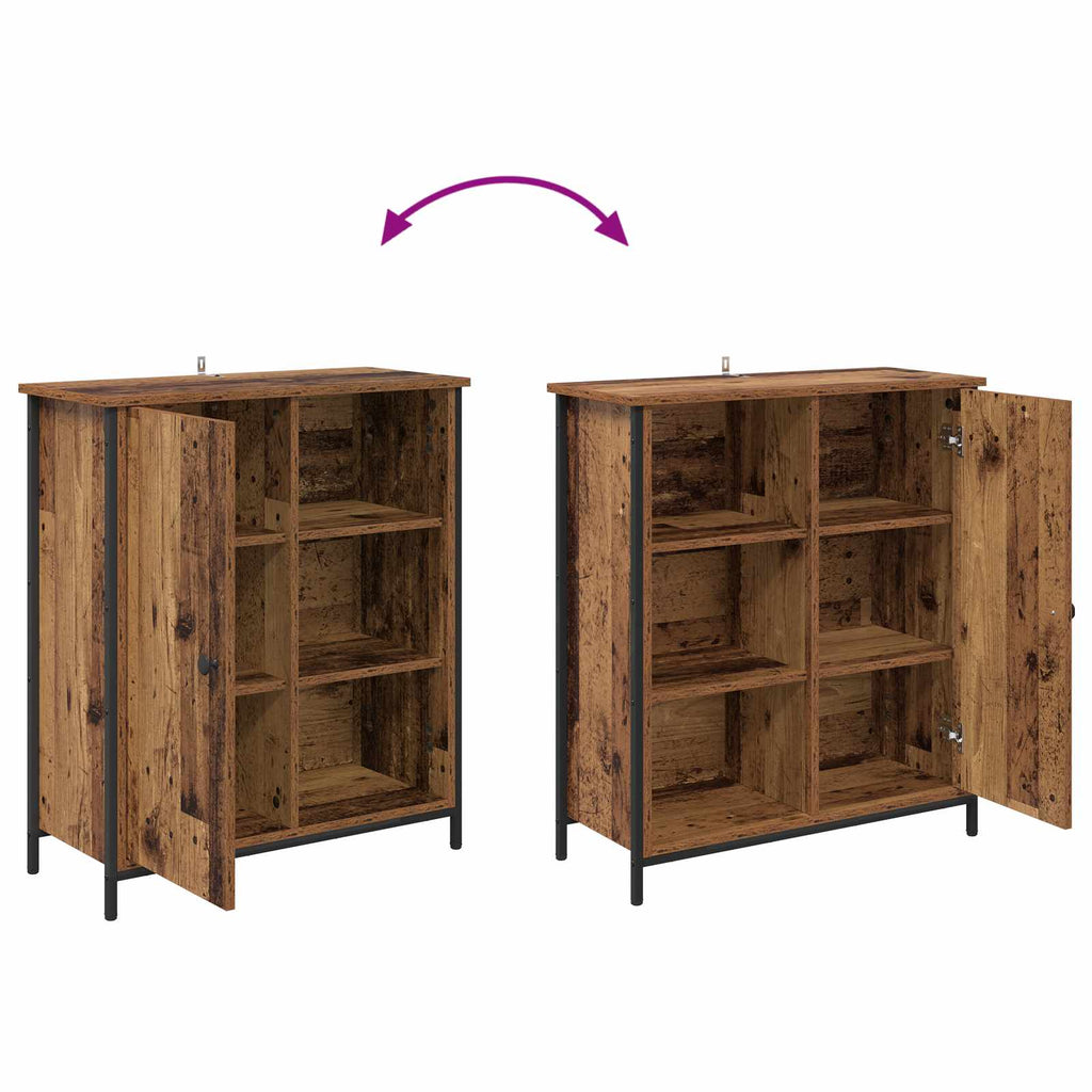 vidaXL Bufet Stare drewno 70 x 30 x 80 cm Materiał drewnopochodny