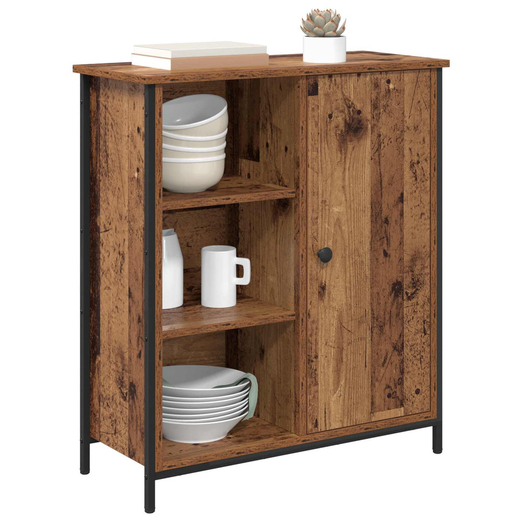 vidaXL Bufet Stare drewno 70 x 30 x 80 cm Materiał drewnopochodny