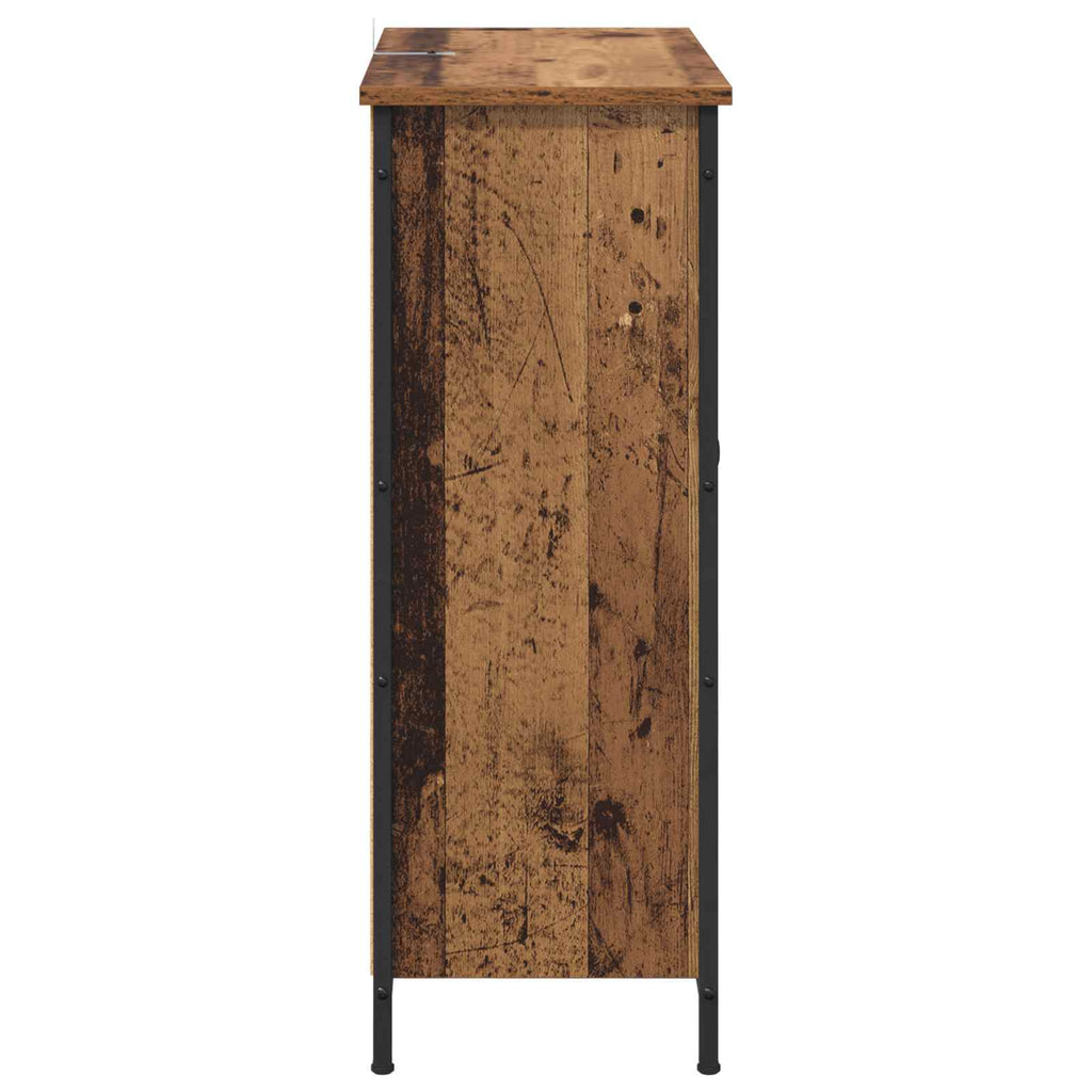 vidaXL Bufet Stare drewno 70 x 30 x 80 cm Materiał drewnopochodny
