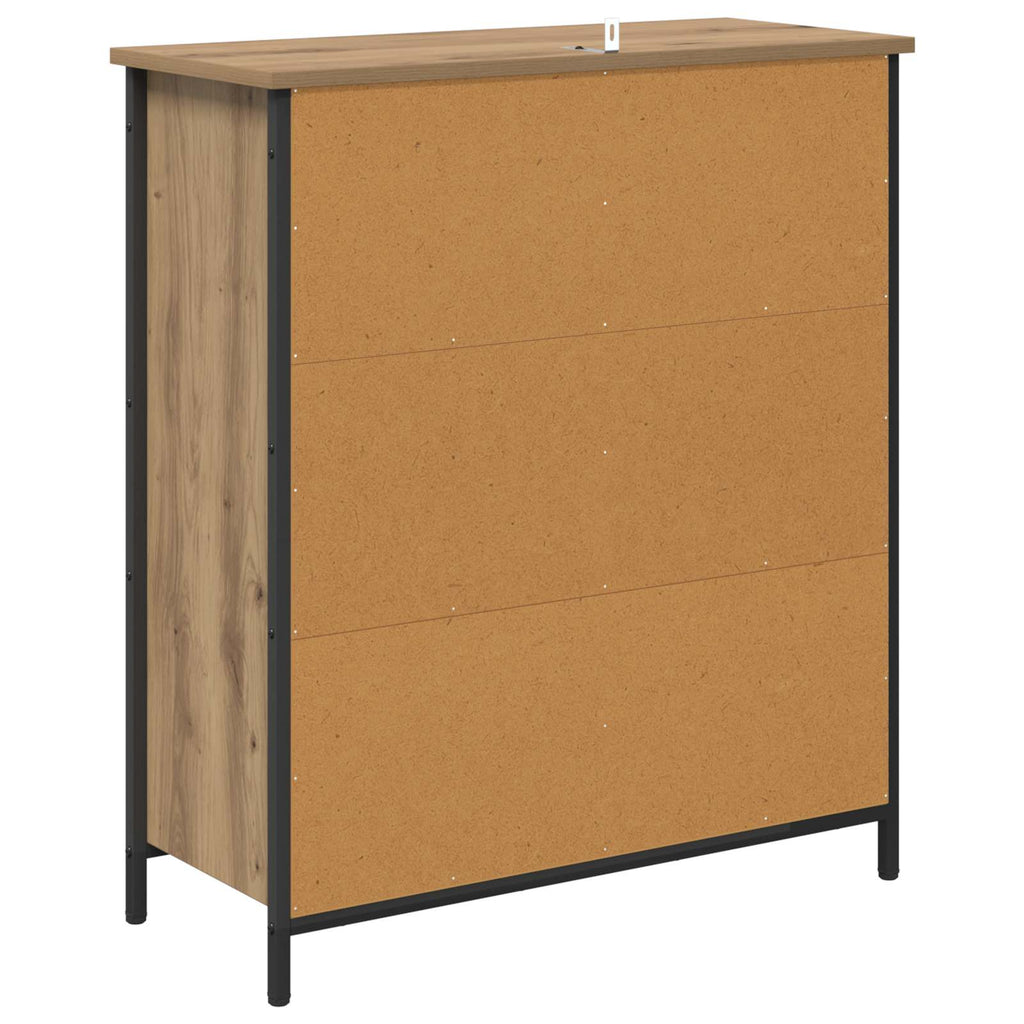 vidaXL Bufet Dąb rzemieślniczy 70 x 30 x 80 cm Materiał drewnopochodny