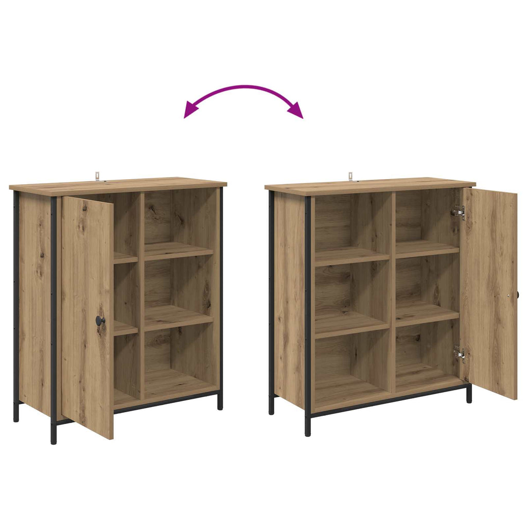 vidaXL Bufet Dąb rzemieślniczy 70 x 30 x 80 cm Materiał drewnopochodny