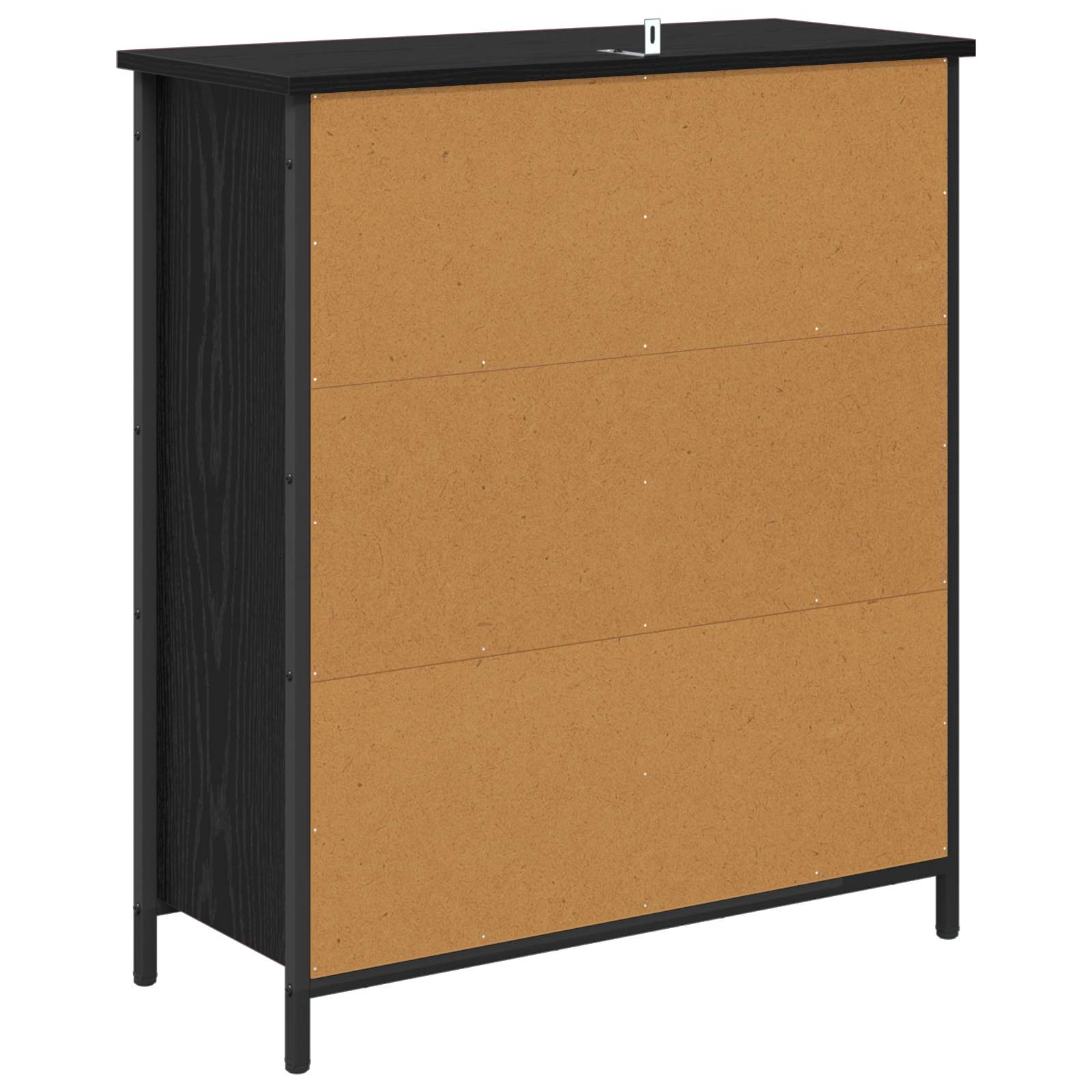 vidaXL Bufet Czarny Dąb 70 x 30 x 80 cm Materiał drewnopochodny