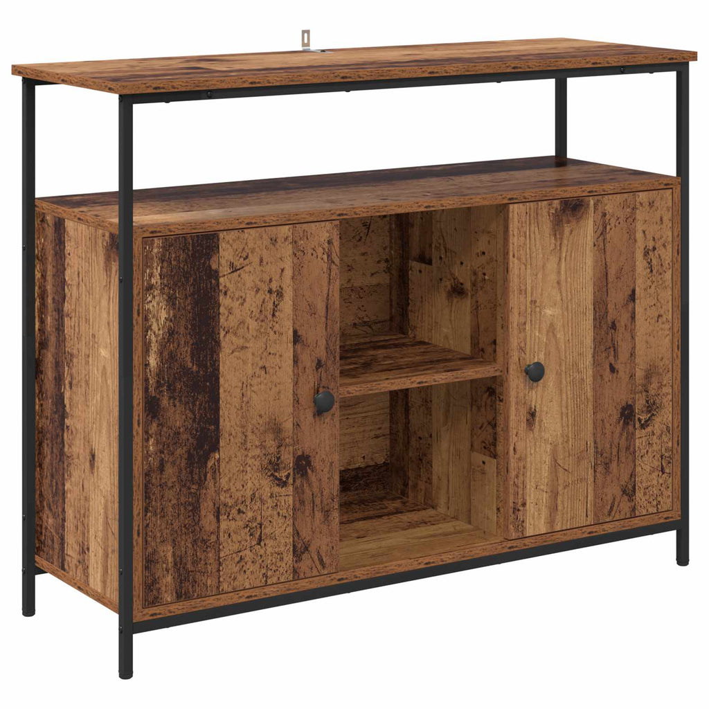 vidaXL Bufet Stare drewno 100 x 35 x 80 cm Materiał drewnopochodny