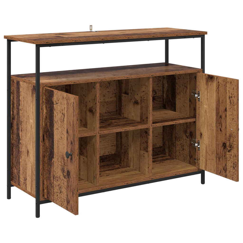 vidaXL Bufet Stare drewno 100 x 35 x 80 cm Materiał drewnopochodny