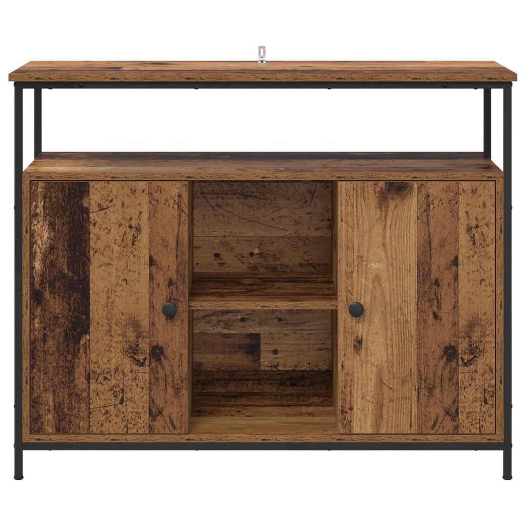 vidaXL Bufet Stare drewno 100 x 35 x 80 cm Materiał drewnopochodny