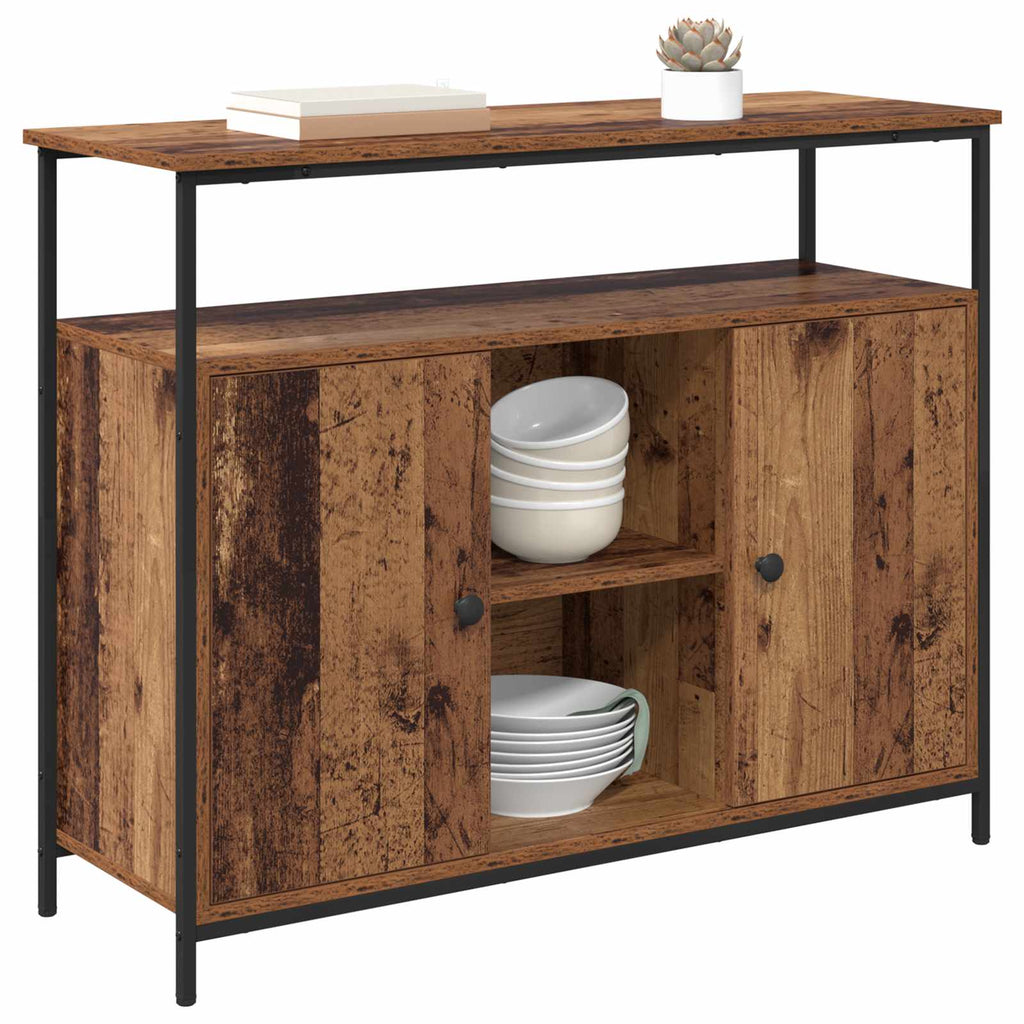 vidaXL Bufet Stare drewno 100 x 35 x 80 cm Materiał drewnopochodny