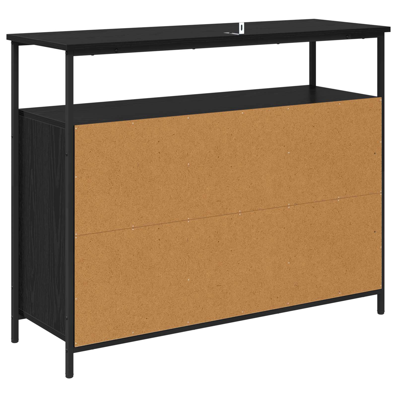 vidaXL Bufet Czarny Dąb 100 x 35 x 80 cm Materiał drewnopochodny