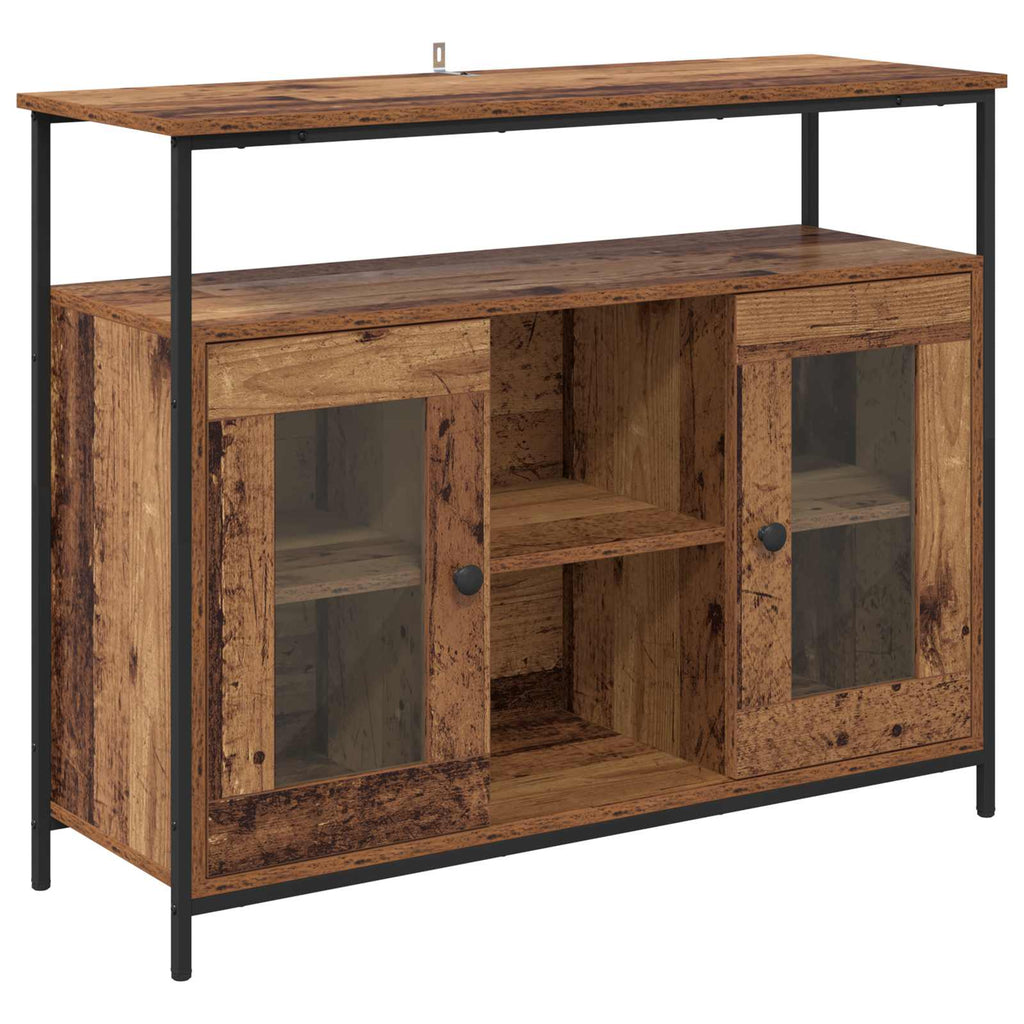 vidaXL Bufet Stare drewno 100 x 35 x 80 cm Materiał drewnopochodny