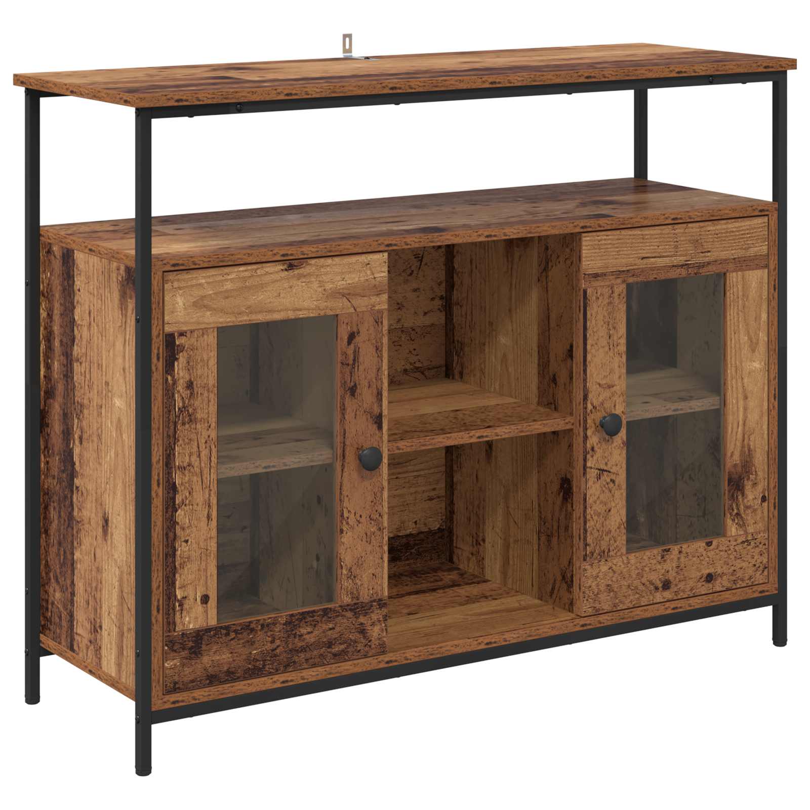 vidaXL Bufet Stare drewno 100 x 35 x 80 cm Materiał drewnopochodny