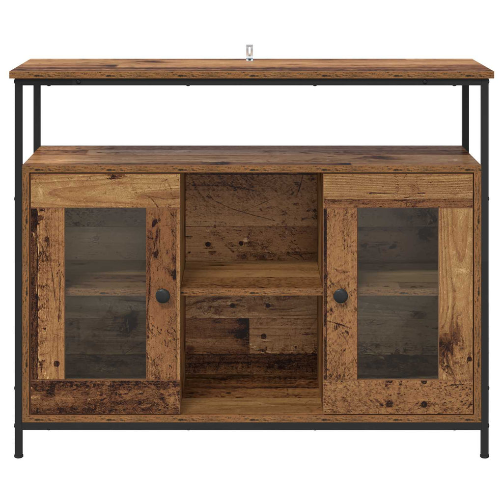 vidaXL Bufet Stare drewno 100 x 35 x 80 cm Materiał drewnopochodny