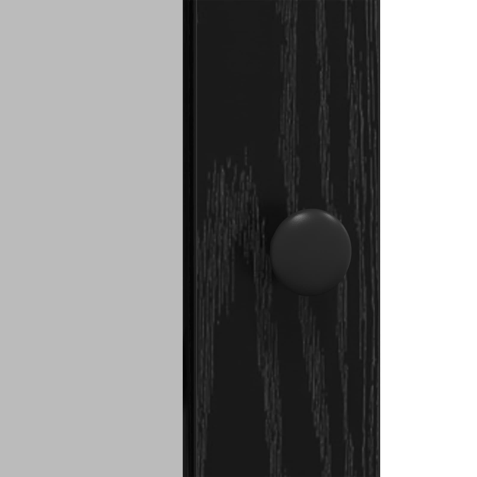 vidaXL Bufet Czarny Dąb 100 x 35 x 80 cm Materiał drewnopochodny