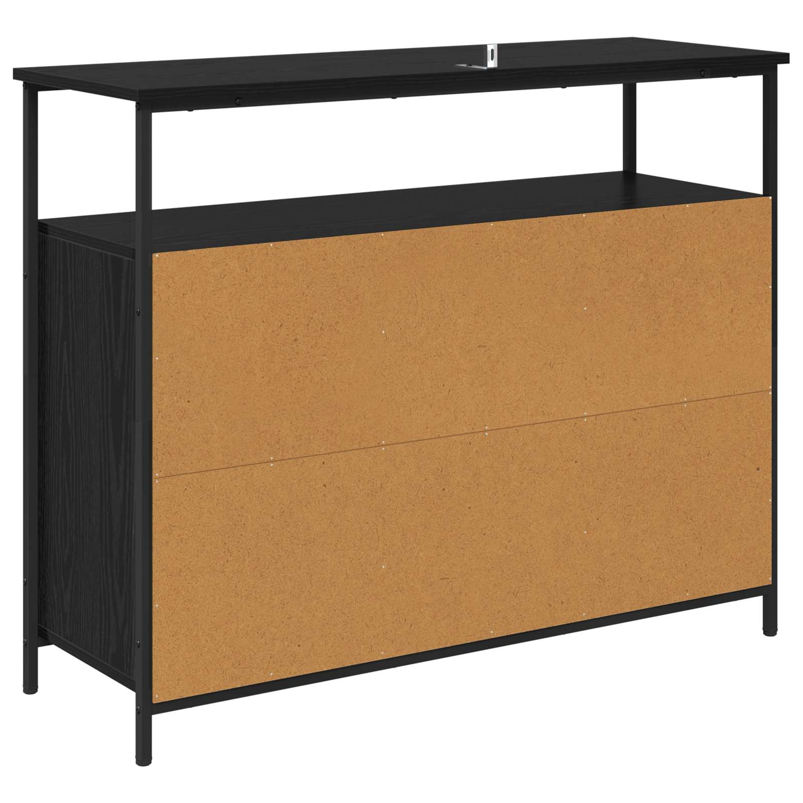 vidaXL Bufet Czarny Dąb 100 x 35 x 80 cm Materiał drewnopochodny