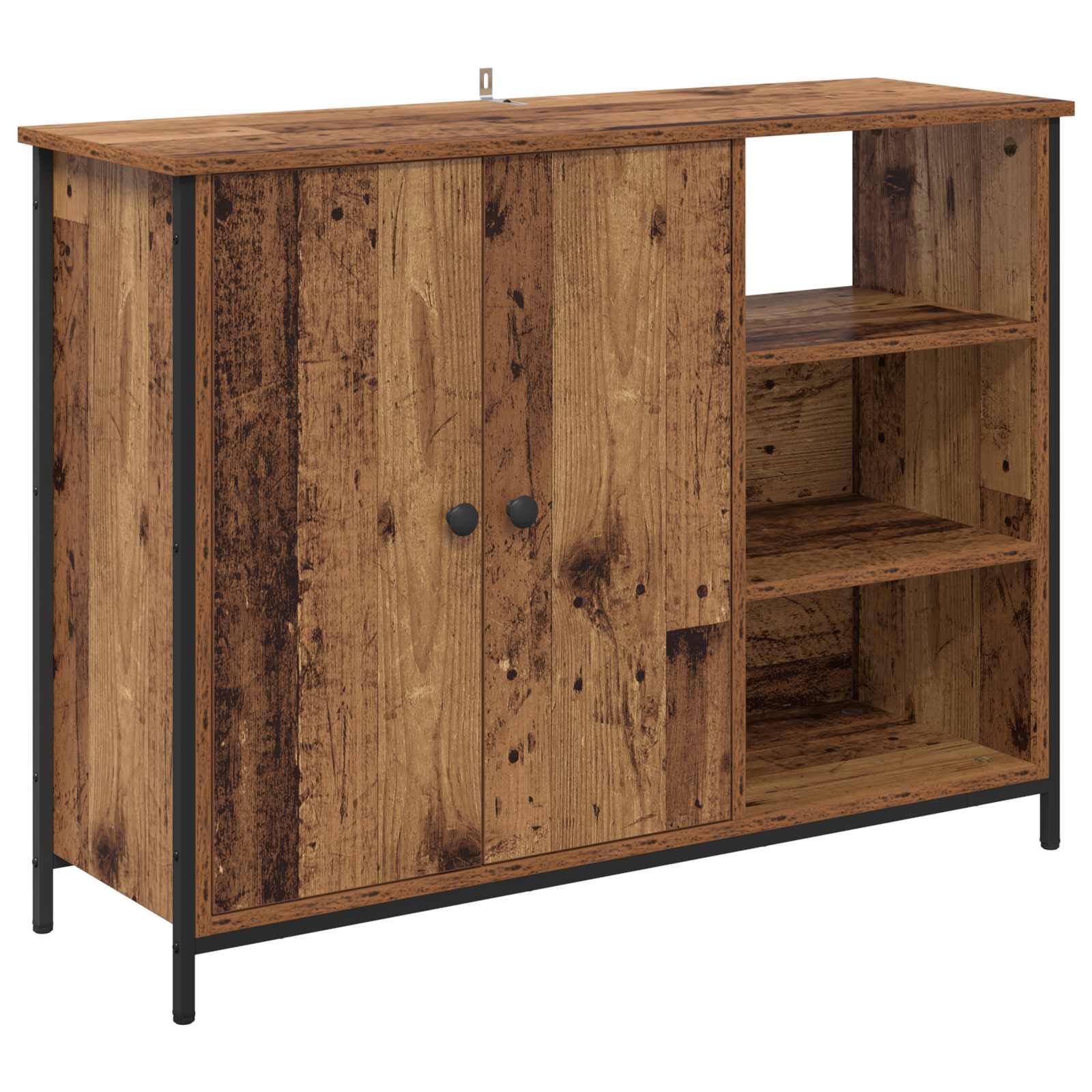vidaXL Bufet Stare drewno 100 x 33 x 75 cm Materiał drewnopochodny