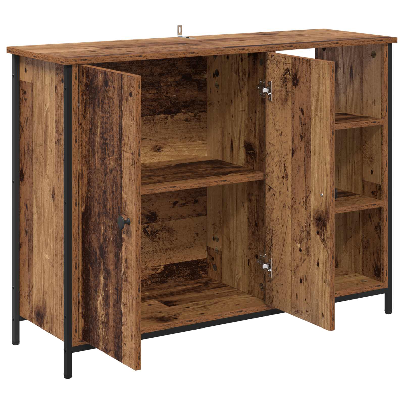 vidaXL Bufet Stare drewno 100 x 33 x 75 cm Materiał drewnopochodny