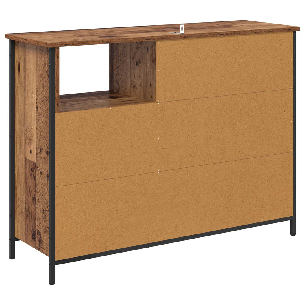 vidaXL Bufet Stare drewno 100 x 33 x 75 cm Materiał drewnopochodny