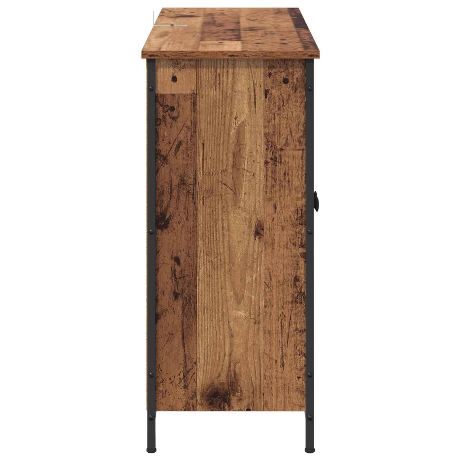 vidaXL Bufet Stare drewno 100 x 33 x 75 cm Materiał drewnopochodny