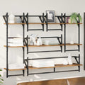 vidaXL Zestaw półek ściennych 6 pcs Stare drewno 100 x 25 x 30 cm