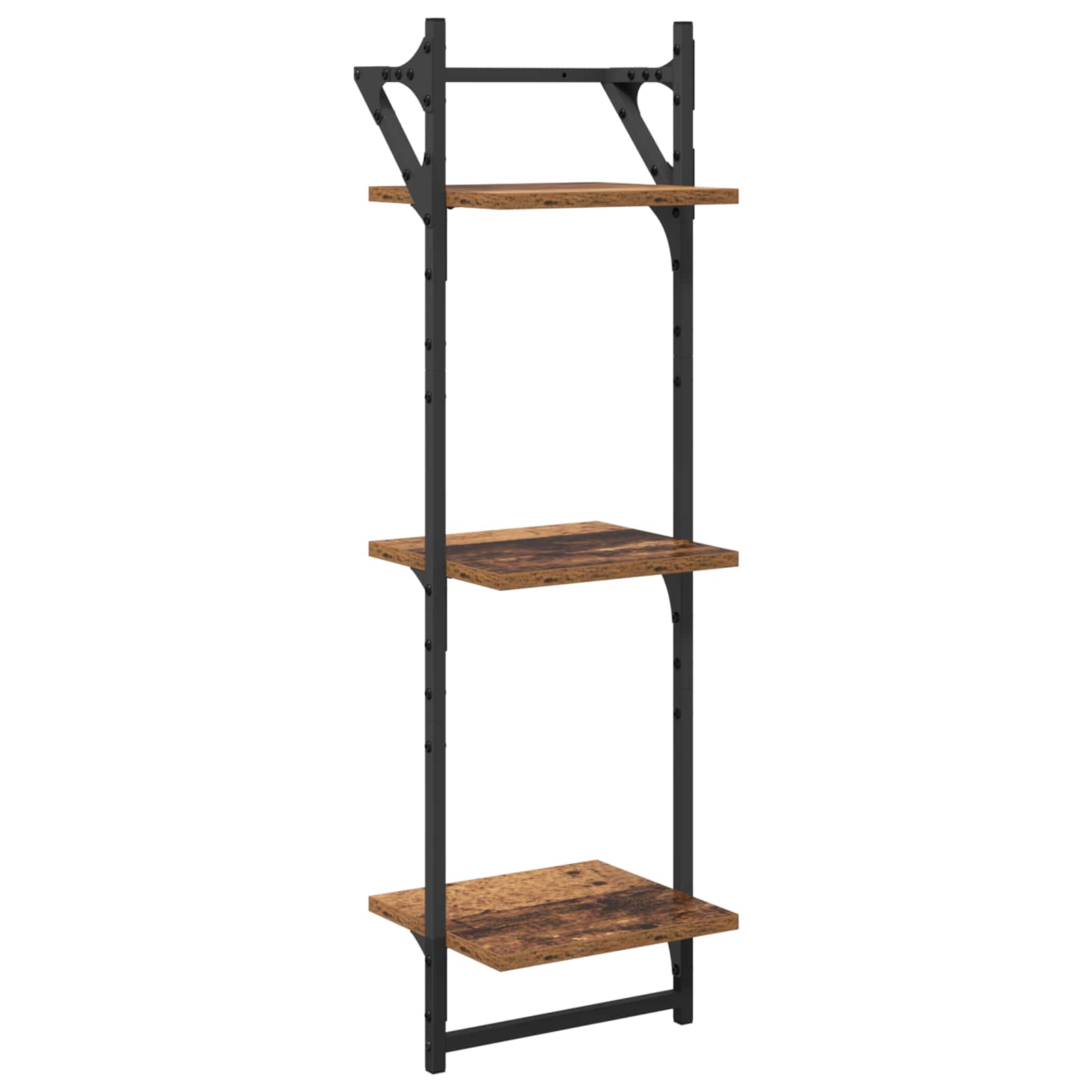 vidaXL Zestaw półek ściennych 6 pcs Stare drewno 100 x 25 x 30 cm