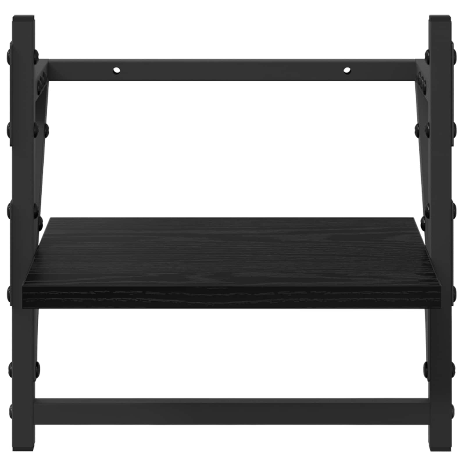 vidaXL Zestaw półek ściennych 6 pcs Czarny Dąb 100 x 25 x 30 cm