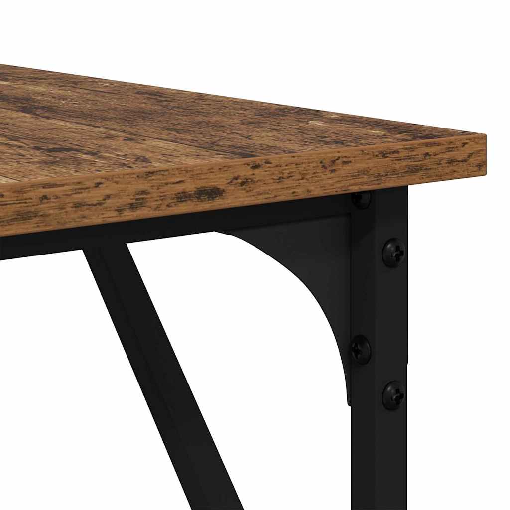 vidaXL Biurko Stare drewno 149 x 149 x 75 cm Materiał drewnopochodny
