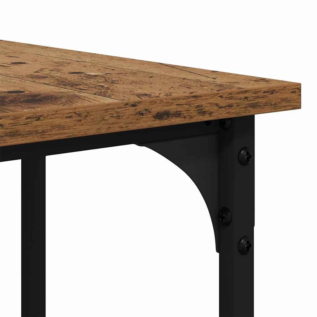 vidaXL Biurko Stare drewno 139 x 139 x 75 cm Materiał drewnopochodny