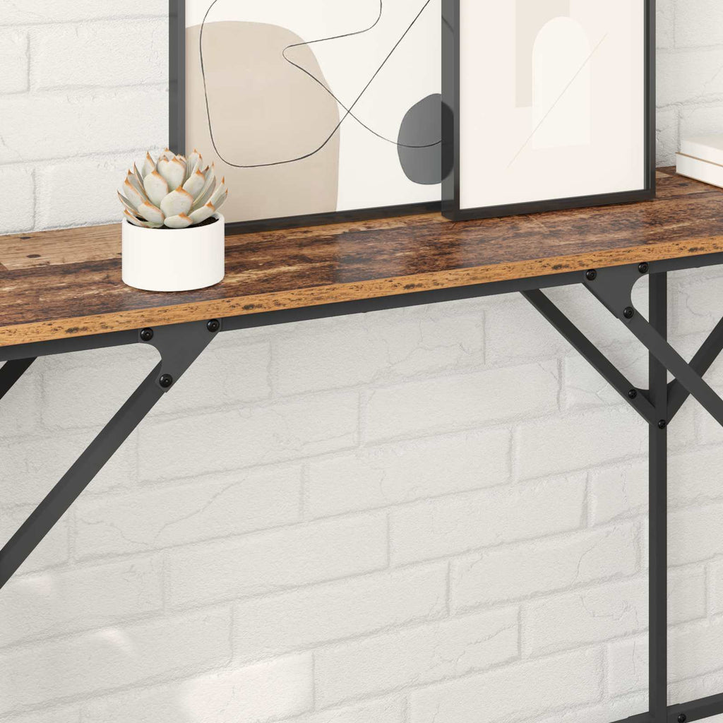 vidaXL Konsola Stare drewno 180 x 30 x 75 cm Materiał drewnopochodny