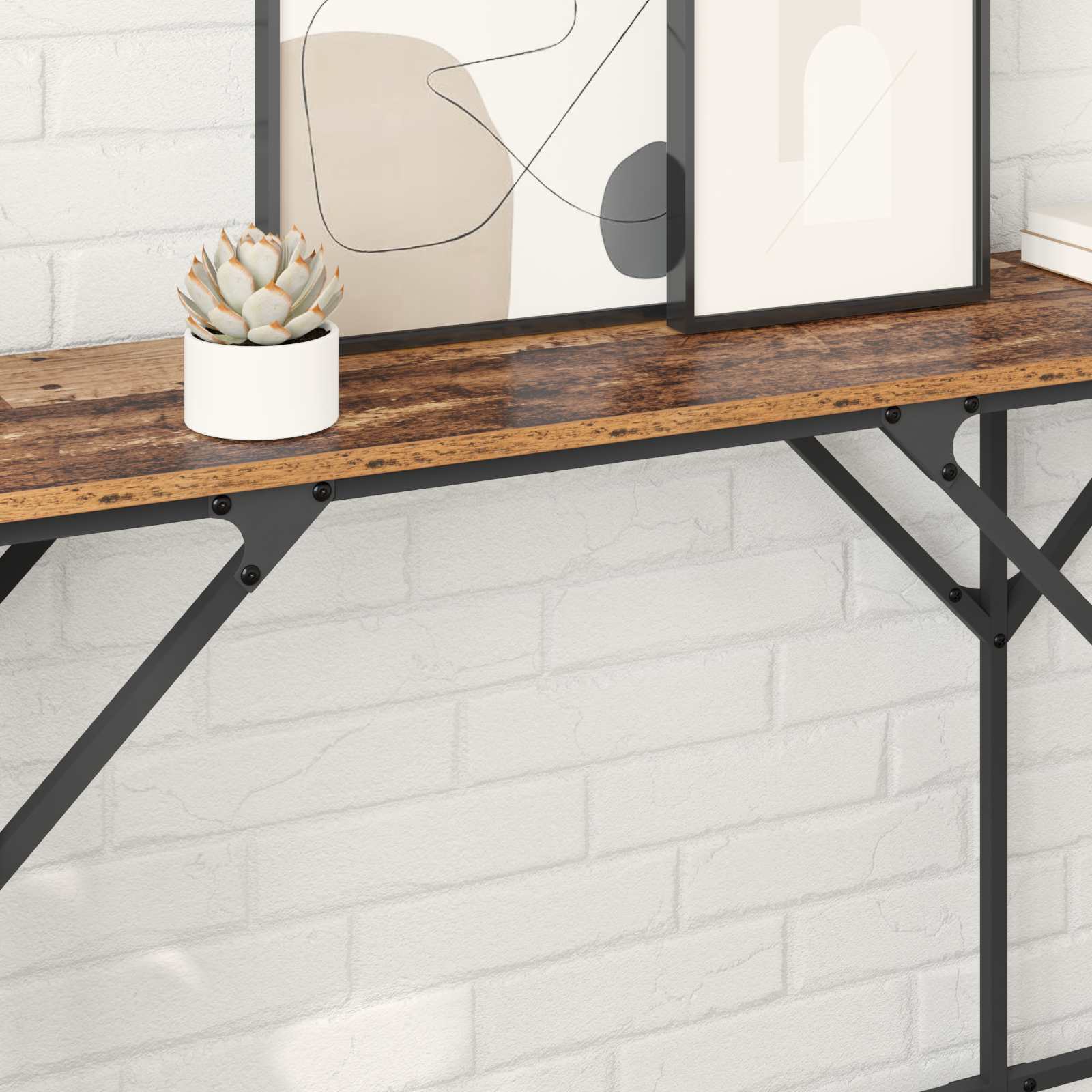 vidaXL Konsola Stare drewno 180 x 30 x 75 cm Materiał drewnopochodny
