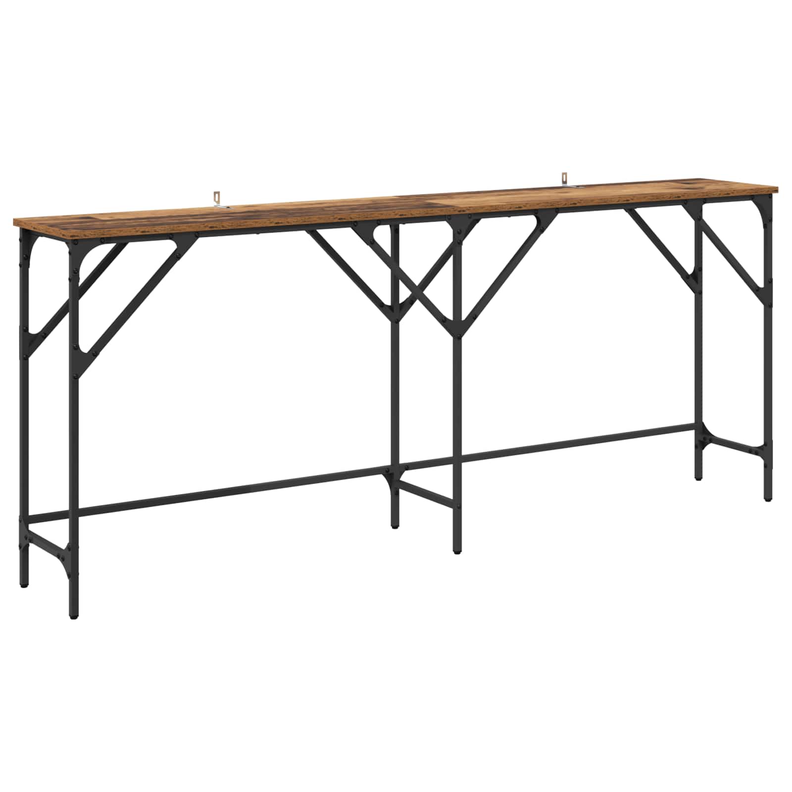 vidaXL Konsola Stare drewno 180 x 30 x 75 cm Materiał drewnopochodny