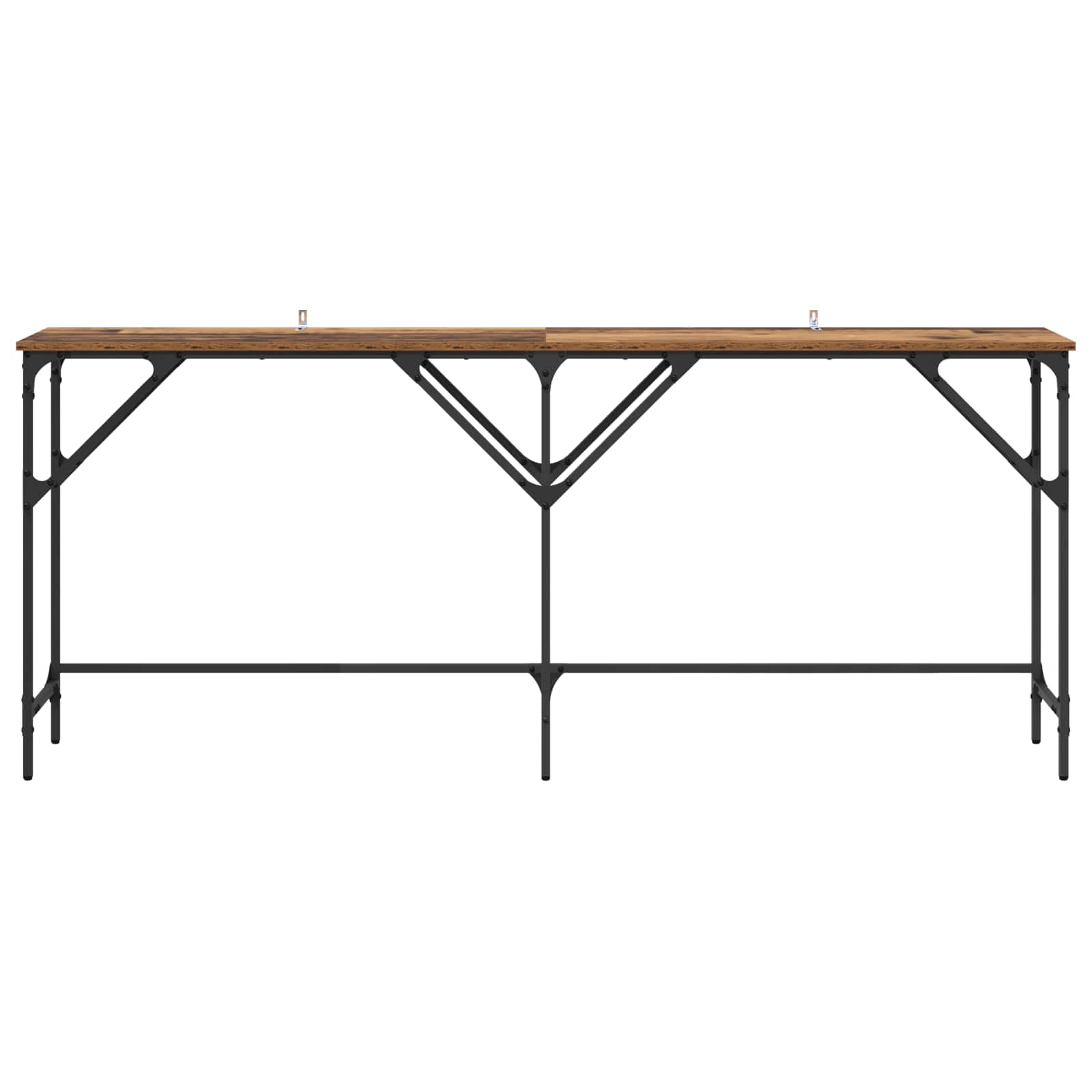vidaXL Konsola Stare drewno 180 x 30 x 75 cm Materiał drewnopochodny