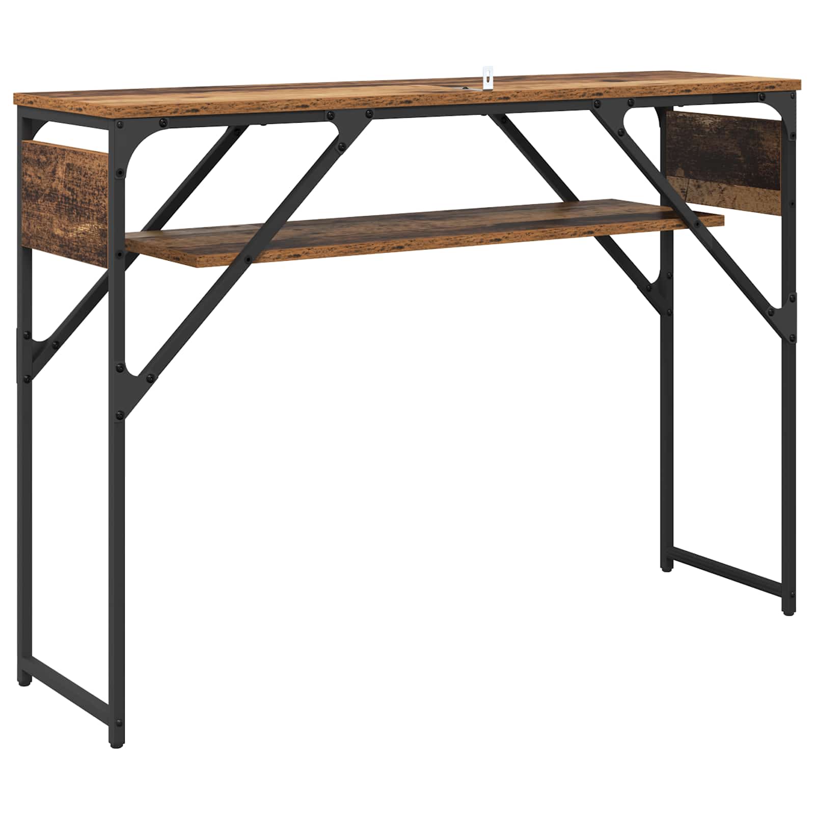 vidaXL StolikKonsolowy Stare drewno 105x30x75cm