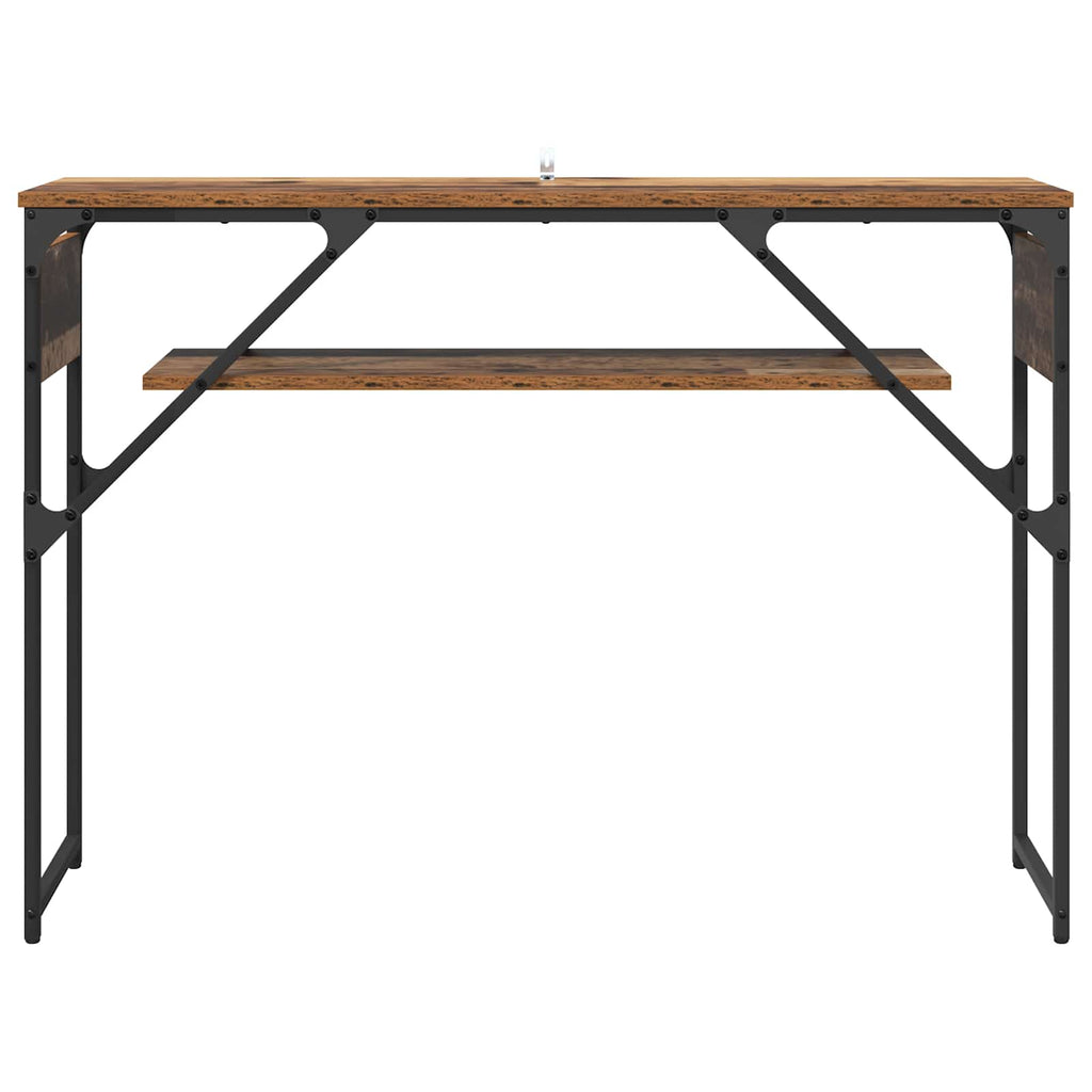 vidaXL StolikKonsolowy Stare drewno 105x30x75cm