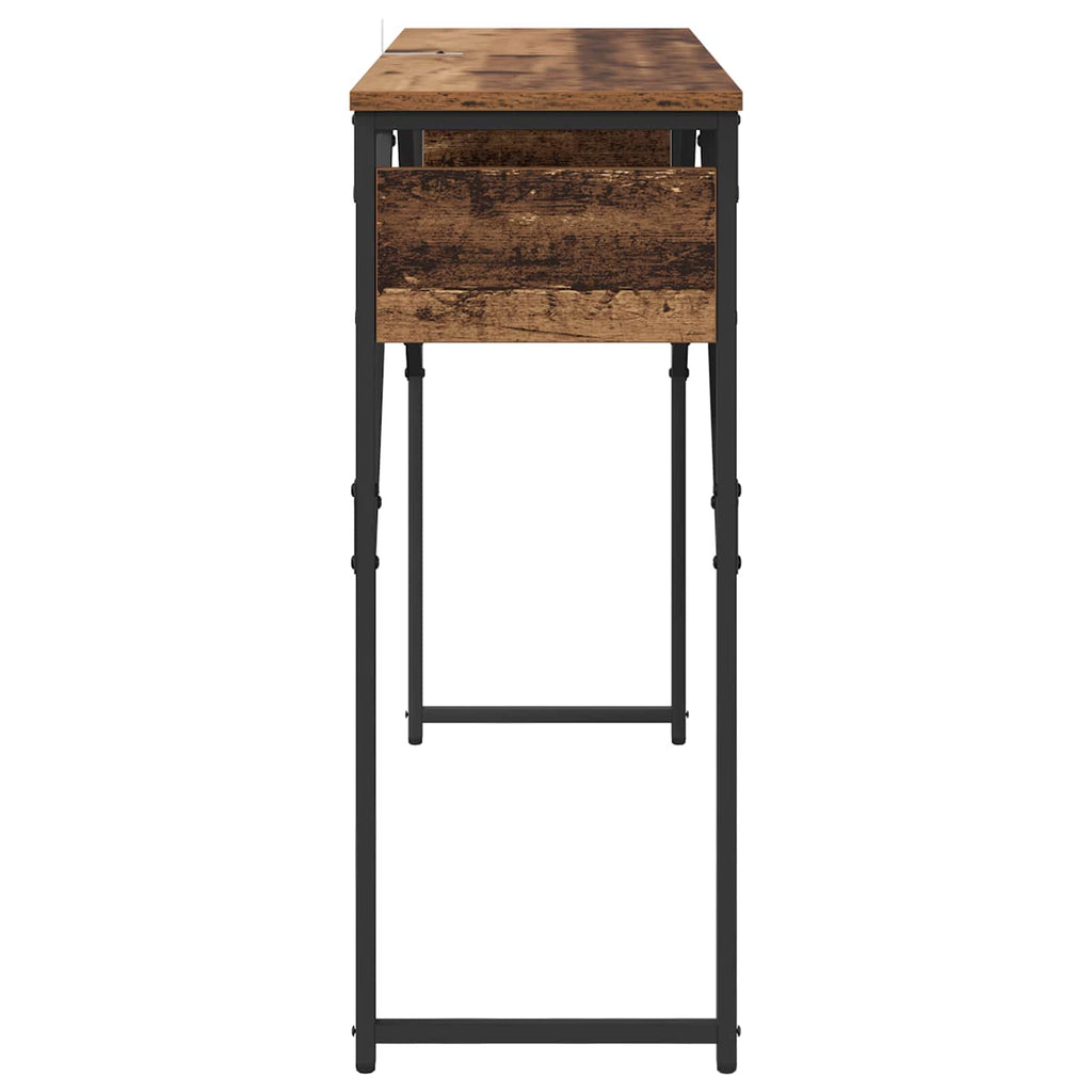 vidaXL StolikKonsolowy Stare drewno 105x30x75cm
