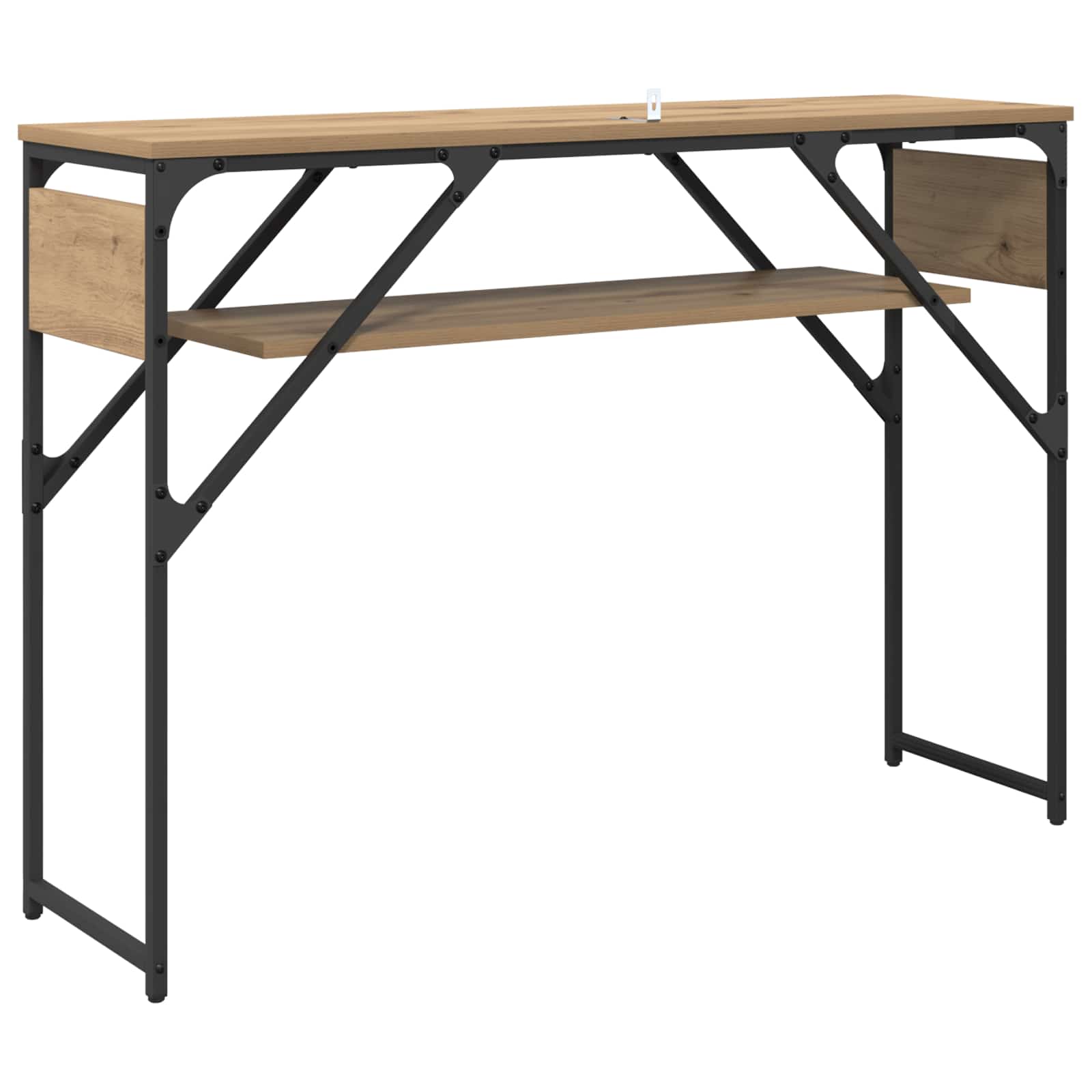 vidaXL StolikKonsolowy Dąb rzemieślniczy 105x30x75cm