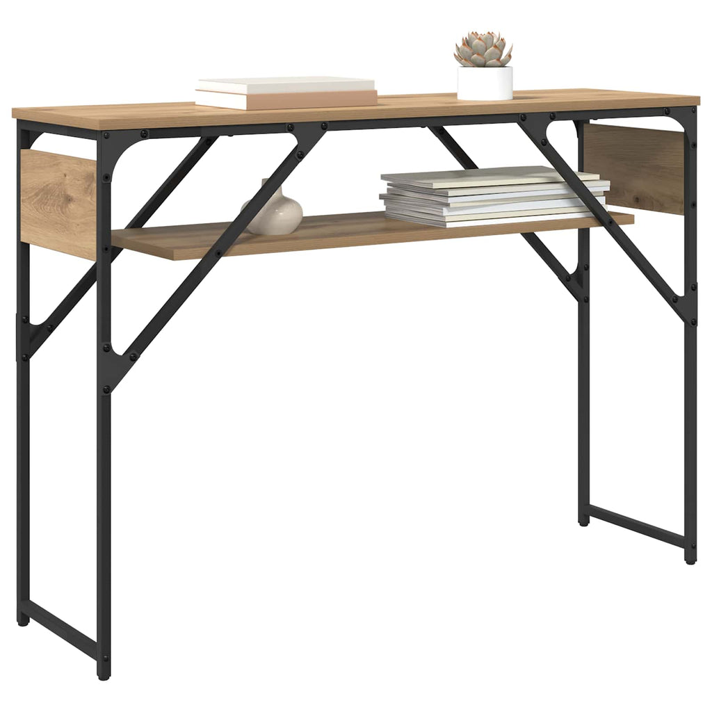 vidaXL StolikKonsolowy Dąb rzemieślniczy 105x30x75cm