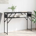 vidaXL StolikKonsolowy Czarny Dąb 105x30x75cm Materiał drewnopochodny