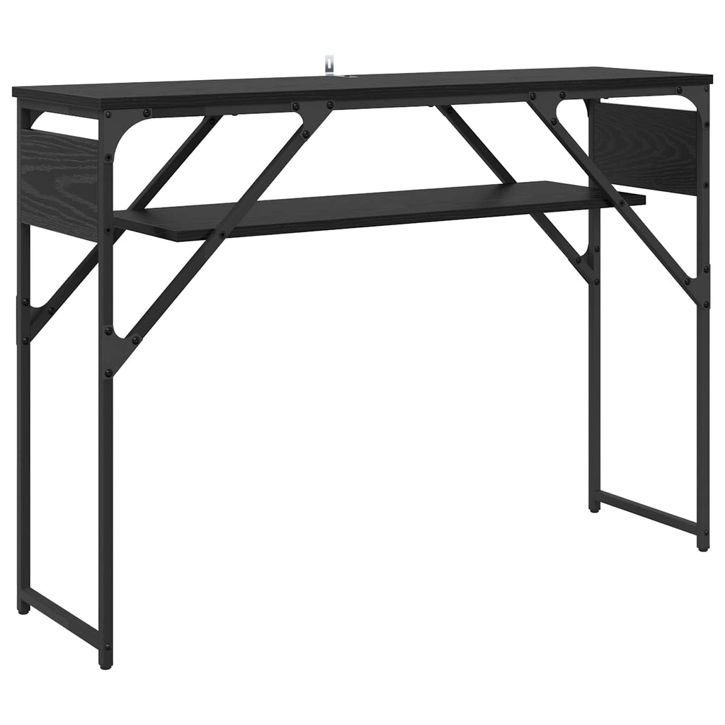 vidaXL StolikKonsolowy Czarny Dąb 105x30x75cm Materiał drewnopochodny