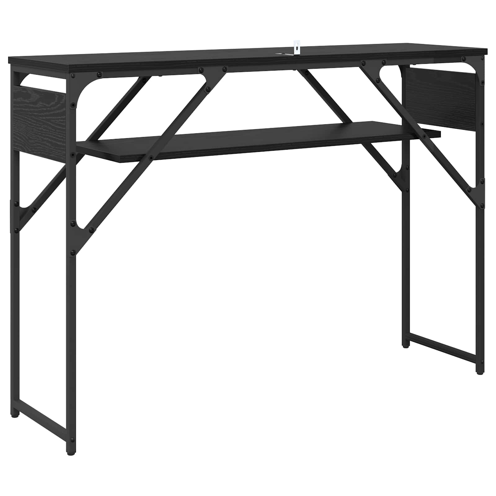 vidaXL StolikKonsolowy Czarny Dąb 105x30x75cm Materiał drewnopochodny
