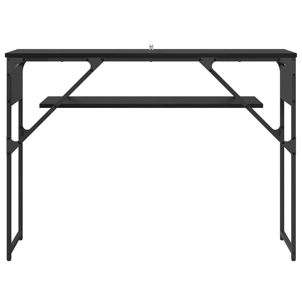 vidaXL StolikKonsolowy Czarny Dąb 105x30x75cm Materiał drewnopochodny